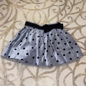 💕Benetton Class Grey Fuzzy Polkadot Skirt💕